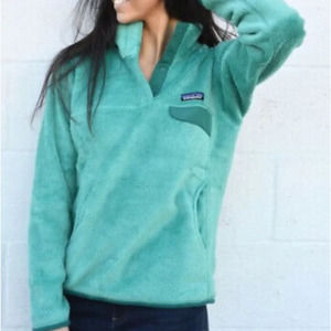 PATAGONIA Re-Tool Snap-T Fleece Pullover Fleece Teal Aqua Blue Green {22}